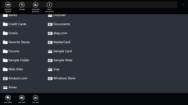 Main screen