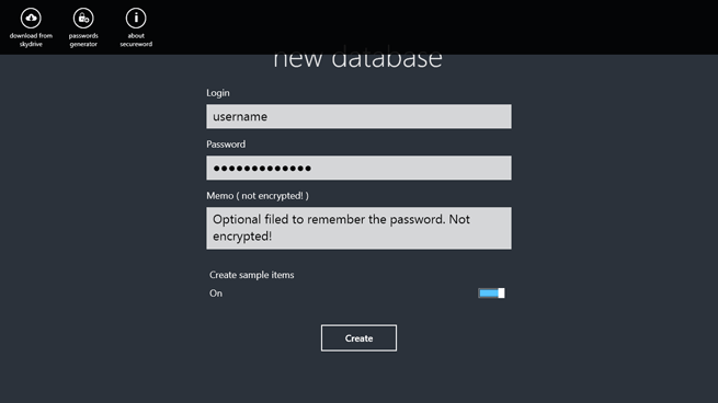 Create New User db
