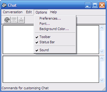 winchat options and settings