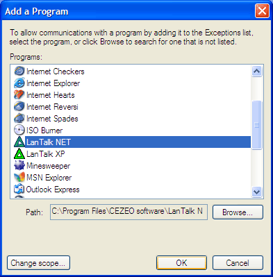 select application