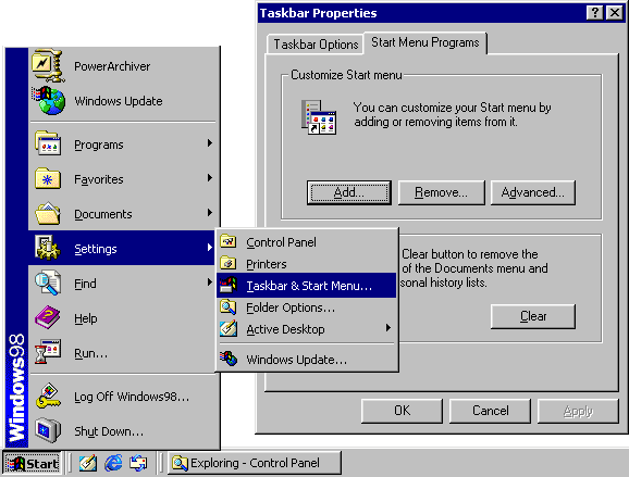select add shortcut